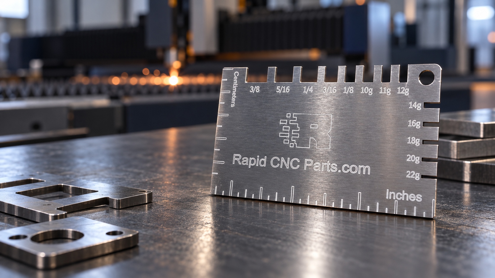 Rapid CNC Parts laser-cut reference gauge
